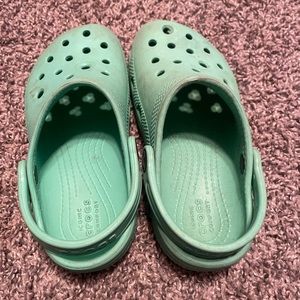 Teal girls crocs size 12